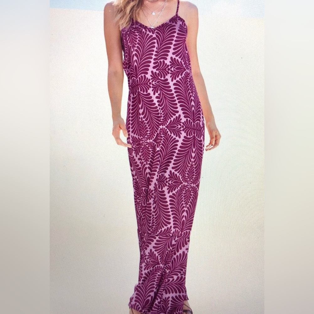Venus Tassel Tie-Back Maxi Dress Purple Size Small NWOT💗💜